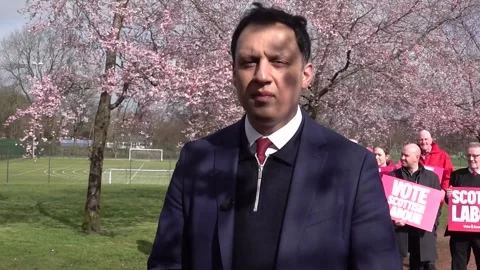 Labour ‘ready to deliver’ while SNP and Reform ‘mired in scandal’, says Sarwar Video stock 331577512