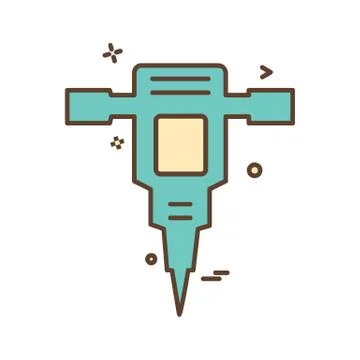 Labour tools icon design vector Ilustración de archivo