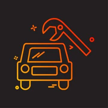 Labour tools icon design vector Ilustración de archivo