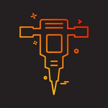 Labour tools icon design vector Ilustración de archivo