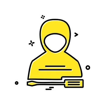 Labour tools icon design vector Ilustración de archivo