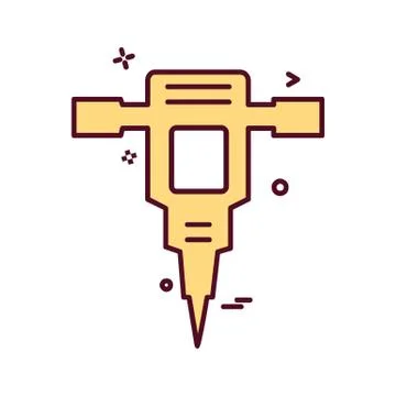 Labour tools icon design vector Ilustración de archivo