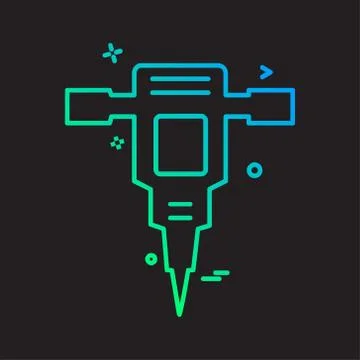 Labour tools icon design vector Ilustración de archivo