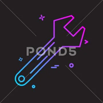 Labour tools icon design vector Stock Illustration