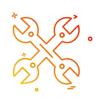 Labour tools icon design vector Ilustración de archivo