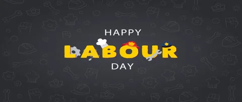 Labours Day Text Animation Background HD Stock Footage 187947387