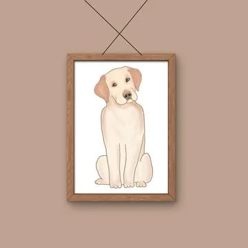 The Labrador Retriever Stock Illustration