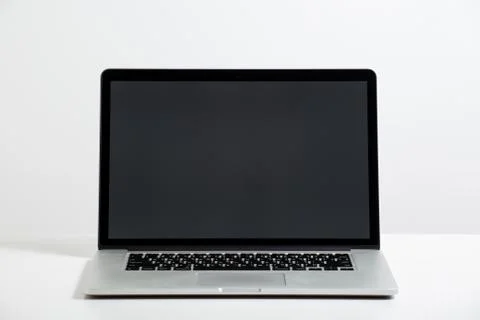 Labtop on white background Stock Photos