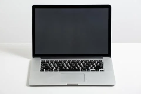 Labtop on white background Foto stock