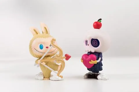 Labubu &amp; Tycoco the monsters mischief diary Stock Photos