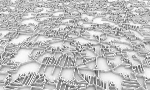 Labyrinth abstract poster Stock Illustration