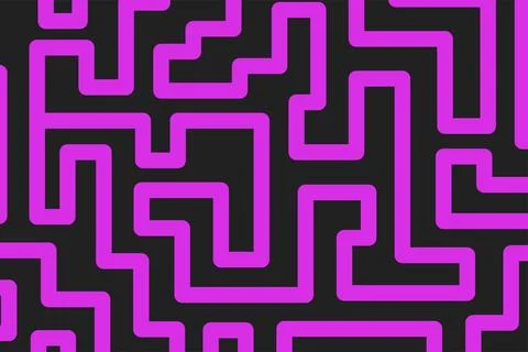 Labyrinth. Colorful Geometric Pattern. Technical Background for Textile, Stock Illustration