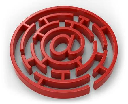Labyrinth e-mail Stock Illustration