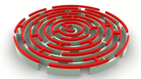 Labyrinth.  Stock Footage 793313