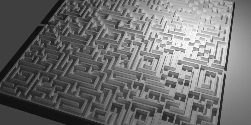 Labyrinth high angle view of a complex labyrinth Copyright: xZoonar.com/Ac... Stock Photos