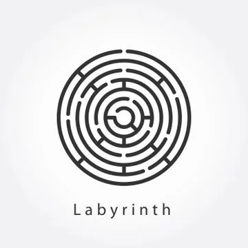 Labyrinth icon, sign, symbol. Vector illustration Stock Illustration