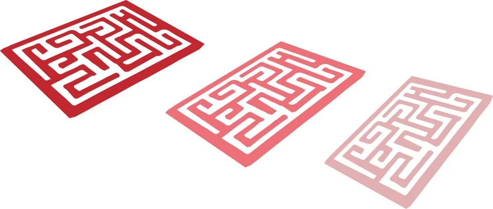 Labyrinth icon on white background Stock Illustration
