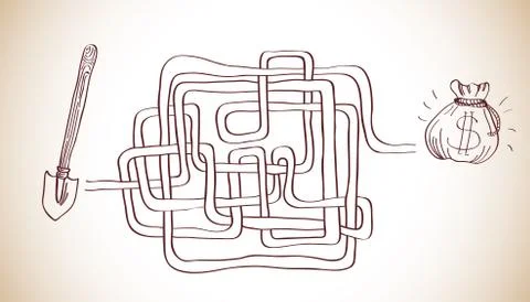 Labyrinth Stock Illustration