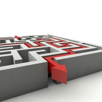 The labyrinth Stock Illustration