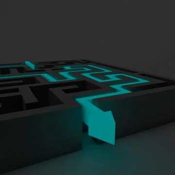 The labyrinth Illustrazione stock