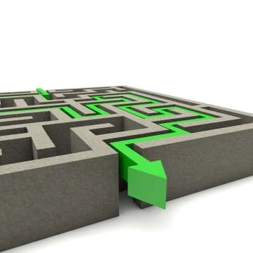 The labyrinth Stock Illustration