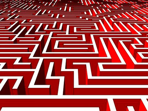 Labyrinth Ilustración de archivo