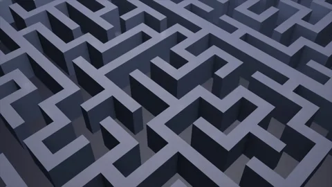 Labyrinth maze background on a seamless loop Stock Footage 325672564