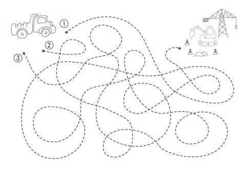 Labyrinth, Maze game for children. Logical puzzle for kids. Quest to find t.. Stock Illustration
