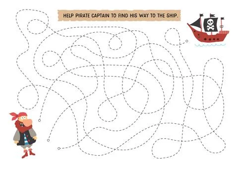 Labyrinth, Maze game for children. Logical puzzle for kids. Quest to find t.. Stock Illustration