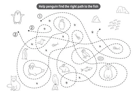 Labyrinth, Maze game for children. Logical puzzle for kids. Quest to find t.. Stock Illustration