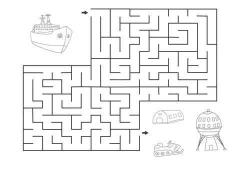 Labyrinth, Maze game for children. Logical puzzle for kids. Quest to find the Stock Illustration