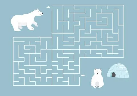Labyrinth, Maze game for children. Logical puzzle for kids. Quest to find the Stock Illustration