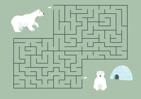 Labyrinth, Maze game for children. Logical puzzle for kids. Quest to find the Stock Illustration