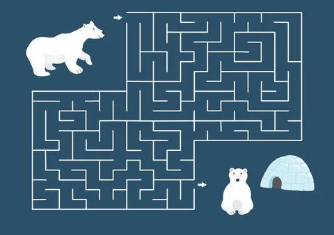 Labyrinth, Maze game for children. Logical puzzle for kids. Quest to find t.. Stock Illustration