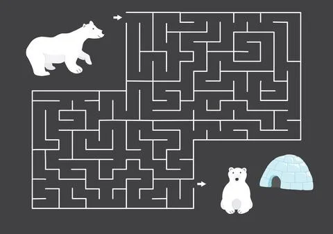 Labyrinth, Maze game for children. Logical puzzle for kids. Quest to find the Stock Illustration