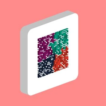 Labyrinth, Maze Simple vector icon. Illustration symbol design template for w Ilustración de archivo