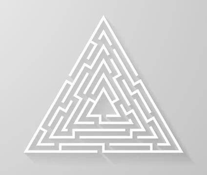 Labyrinth maze symbol shape vector illustration. Stock Illustration