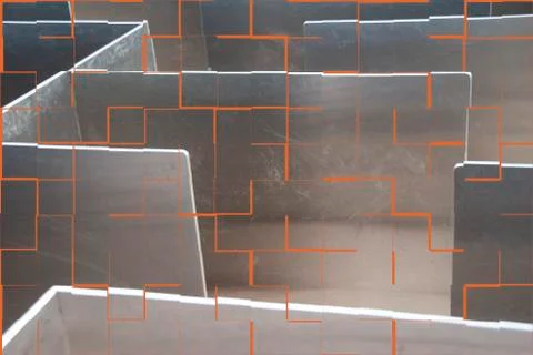 Labyrinth of Metal Stock Photos