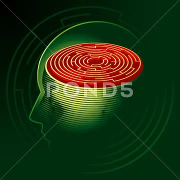 Labyrinth mind Stock Illustration