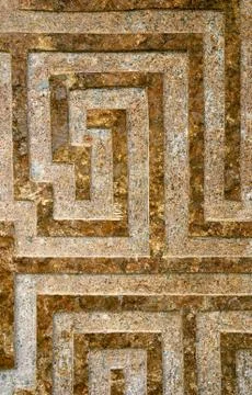 Labyrinth pattern Stock Photos
