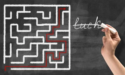 Labyrinth pattern Stock Photos