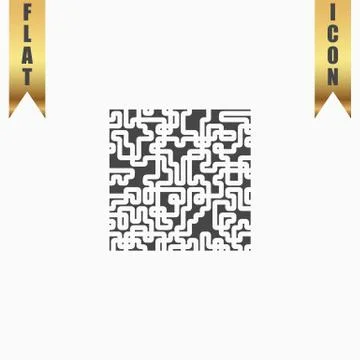 Labyrinth Puzzle rebus icon Stock-Illustration