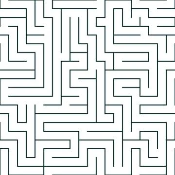 Labyrinth seamless pattern Stock Illustration