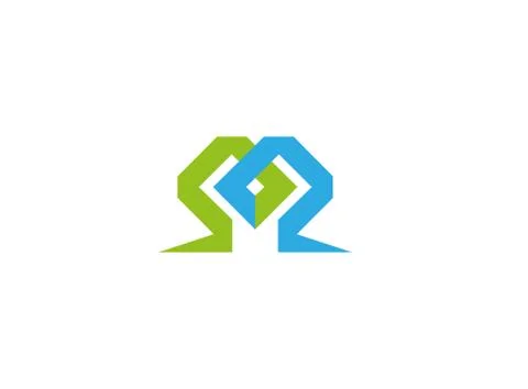 Labyrinth technology symbol for logo design Stock Illustration
