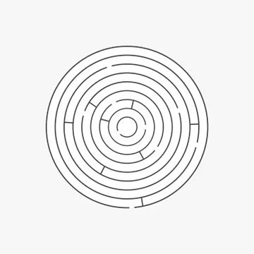 Labyrinth texture pattern Stock Illustration