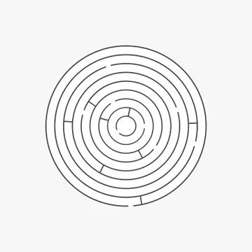 Labyrinth texture pattern Stockillustratie