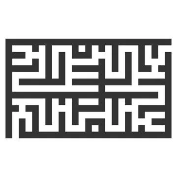 Labyrinth Vector Icon Stock Illustration