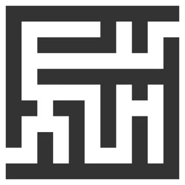 Labyrinth Vector Icon Illustrazione stock