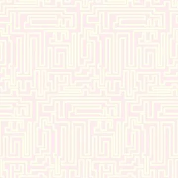 Labyrinth vector seamless pattern Stock Illustration