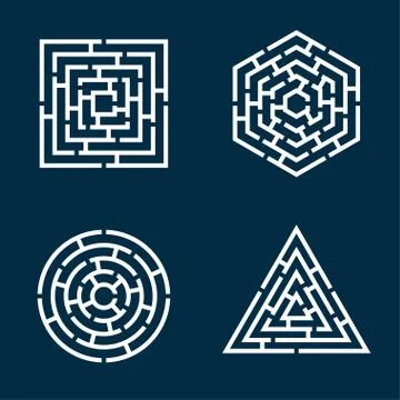 Labyrinths Stock Illustration